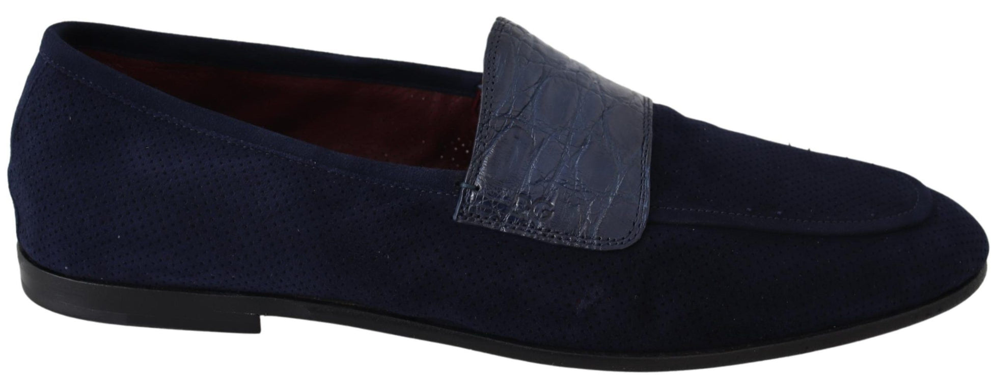 Dolce &amp; Gabbana Elegante Loafer aus blauem Wildleder