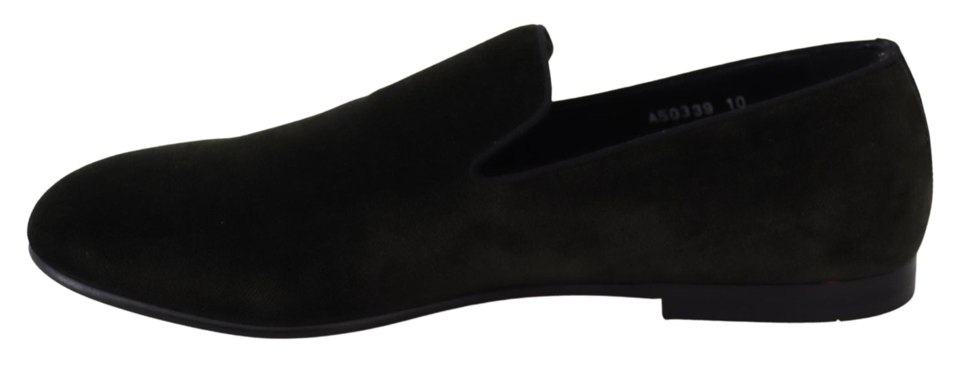 Dolce &amp; Gabbana Elegante grüne Samt-Loafer