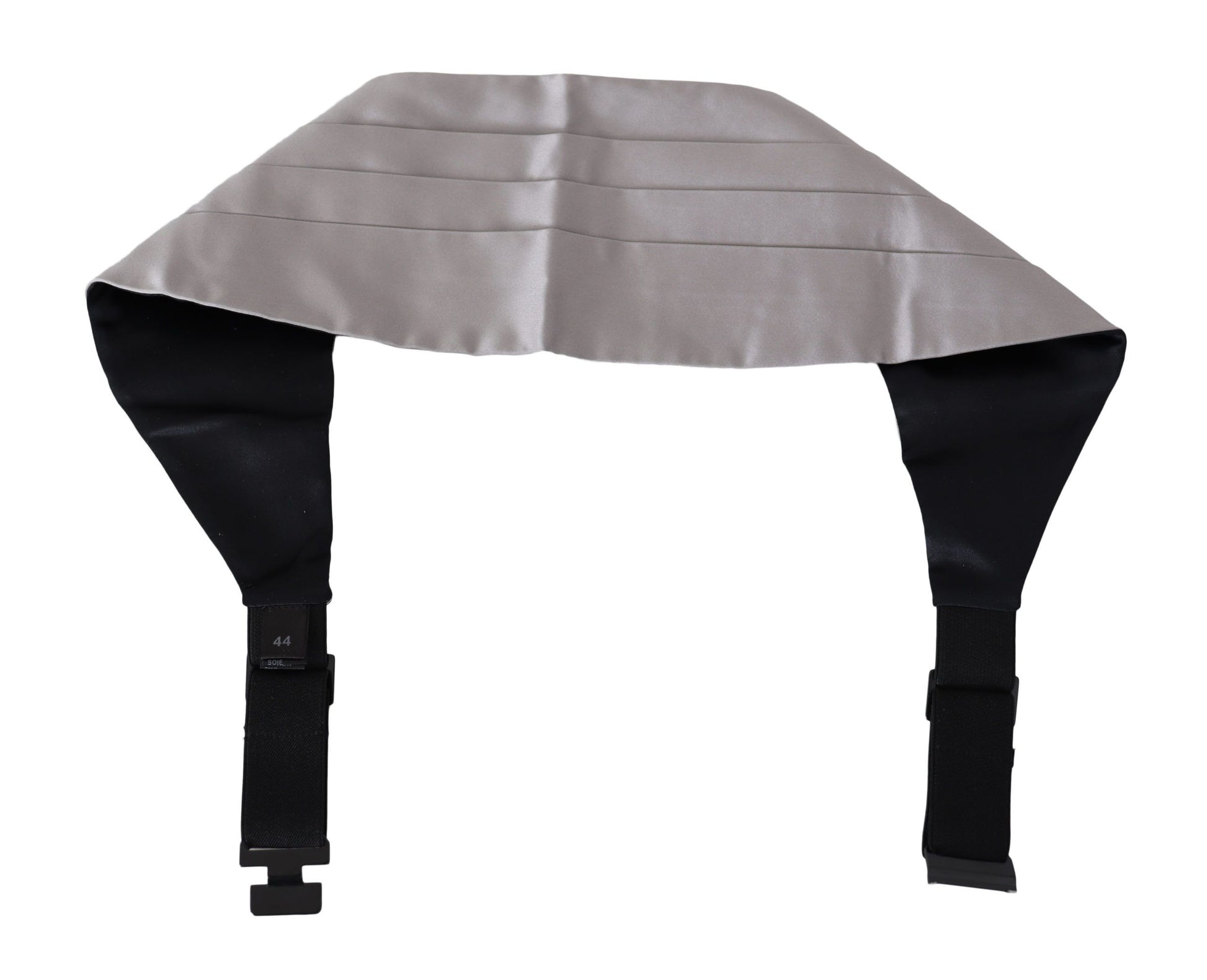 Dolce &amp; Gabbana Eleganter grauer Seidenkummerbund