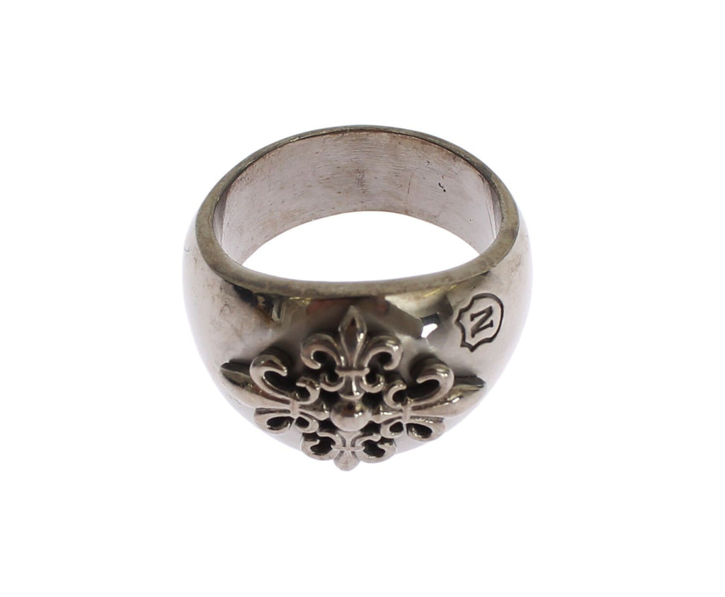 Nialaya Statement-Ring aus rhodiniertem Sterlingsilber für Herren