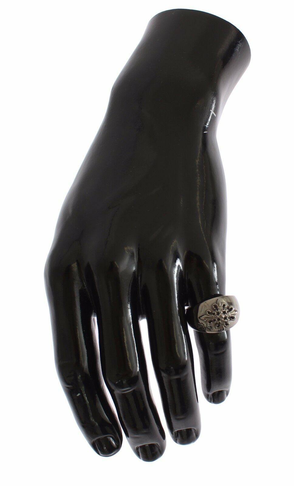 Nialaya Statement-Ring aus rhodiniertem Sterlingsilber für Herren