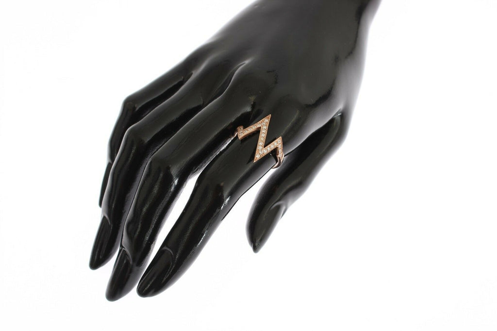 Nialaya Eleganter Silberring mit rosa Kristallen