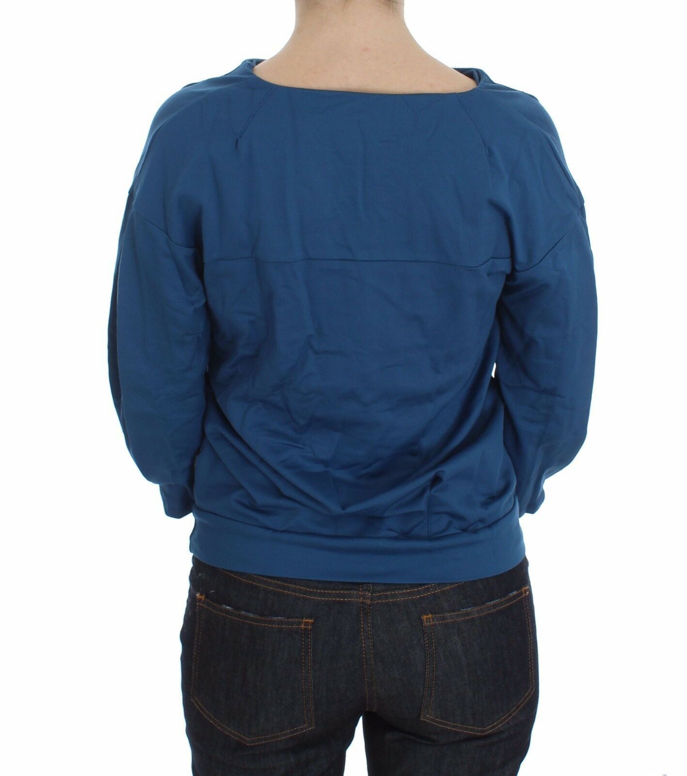 Exte Eleganter Pullover mit tiefem V-Ausschnitt in Blau
