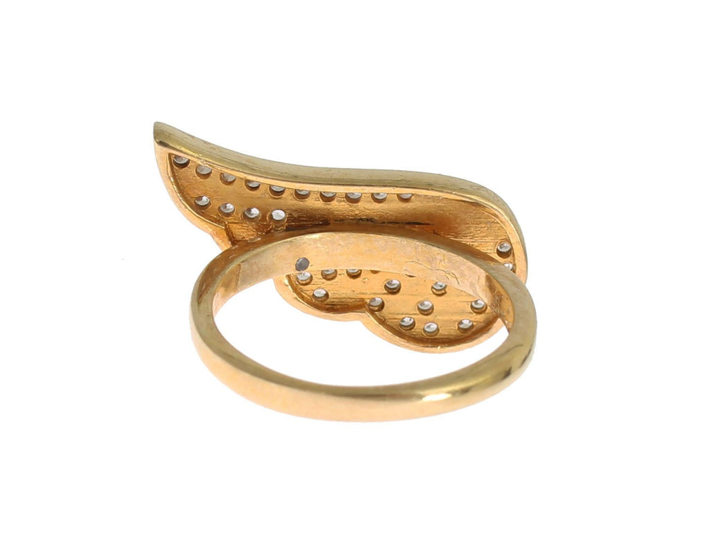 Nialaya – Glamouröser, vergoldeter Ring mit Kristallen