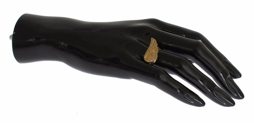 Nialaya – Glamouröser, vergoldeter Ring mit Kristallen