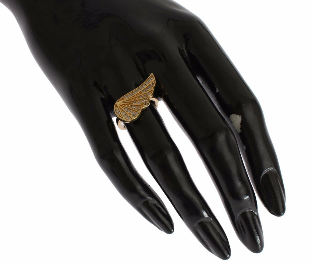 Nialaya – Glamouröser, vergoldeter Ring mit Kristallen