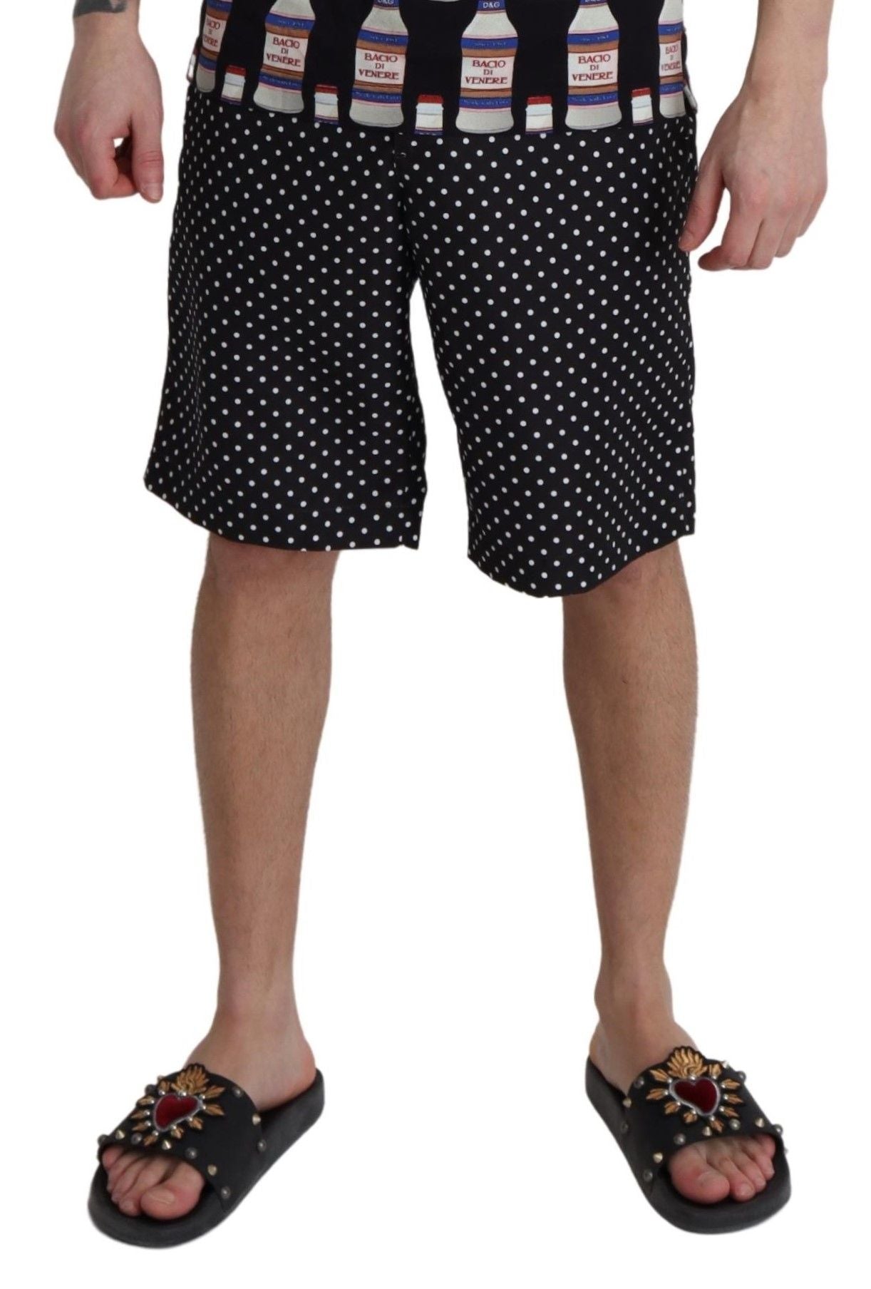Dolce &amp; Gabbana – Elegance – Badehose mit Punktemuster