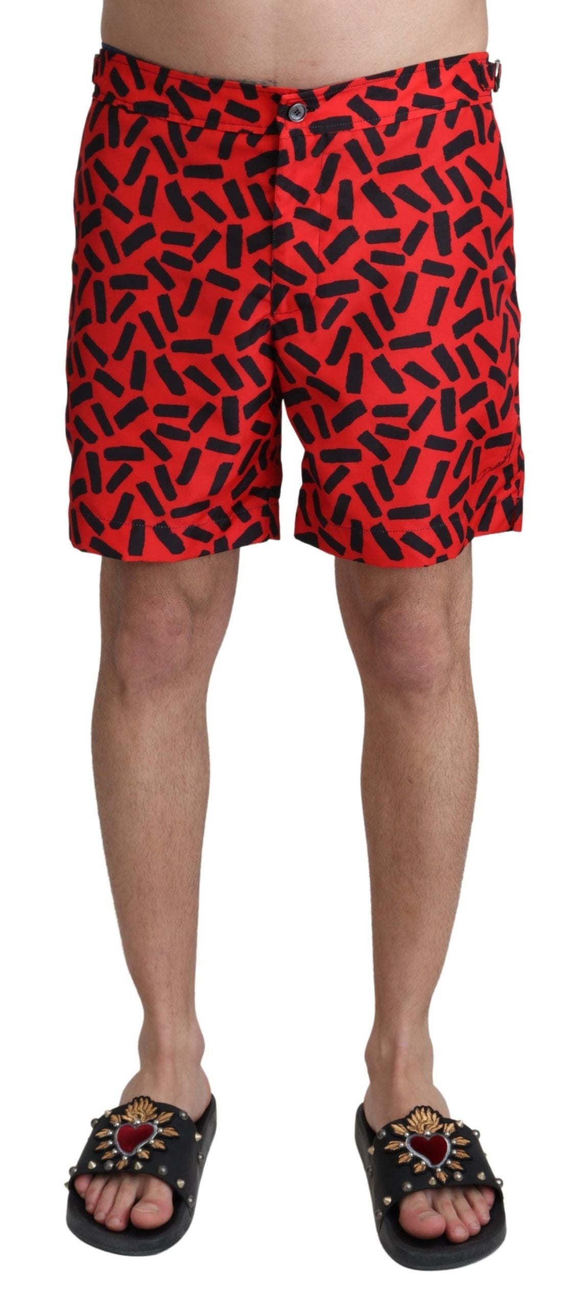Dolce &amp; Gabbana Schicke rote Badehose-Boxershorts