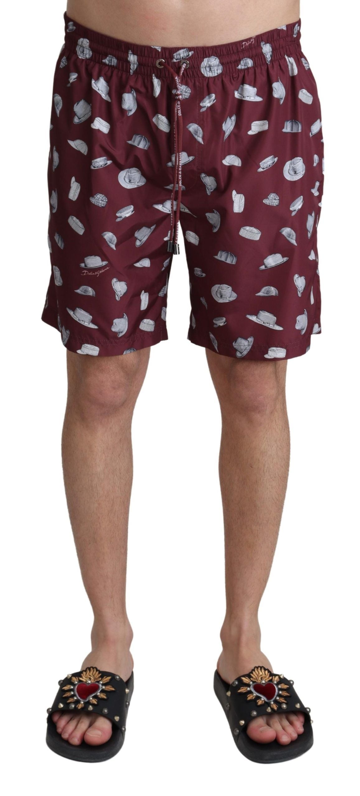 Dolce &amp; Gabbana Elegante kastanienbraune Strandhose