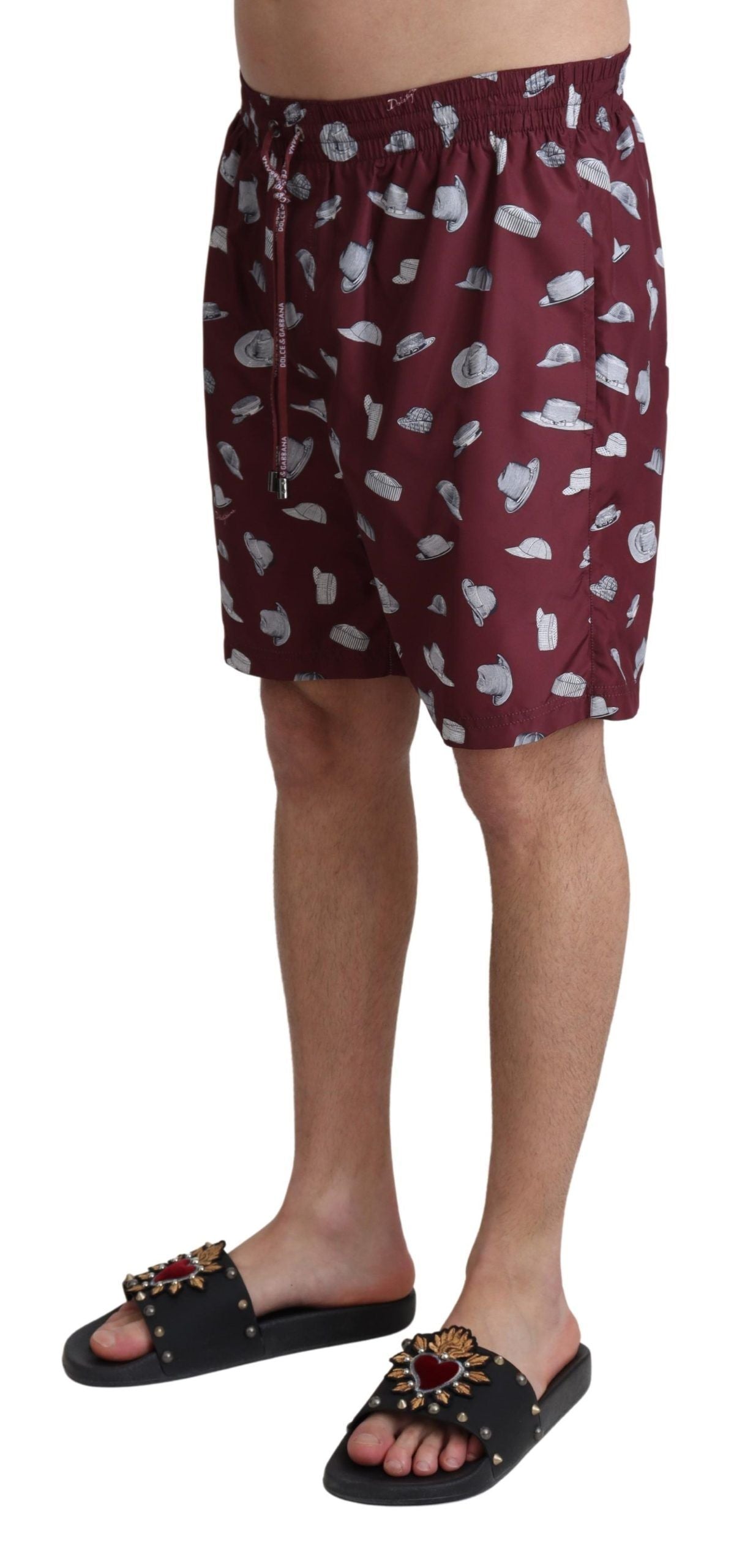 Dolce &amp; Gabbana Elegante kastanienbraune Strandhose