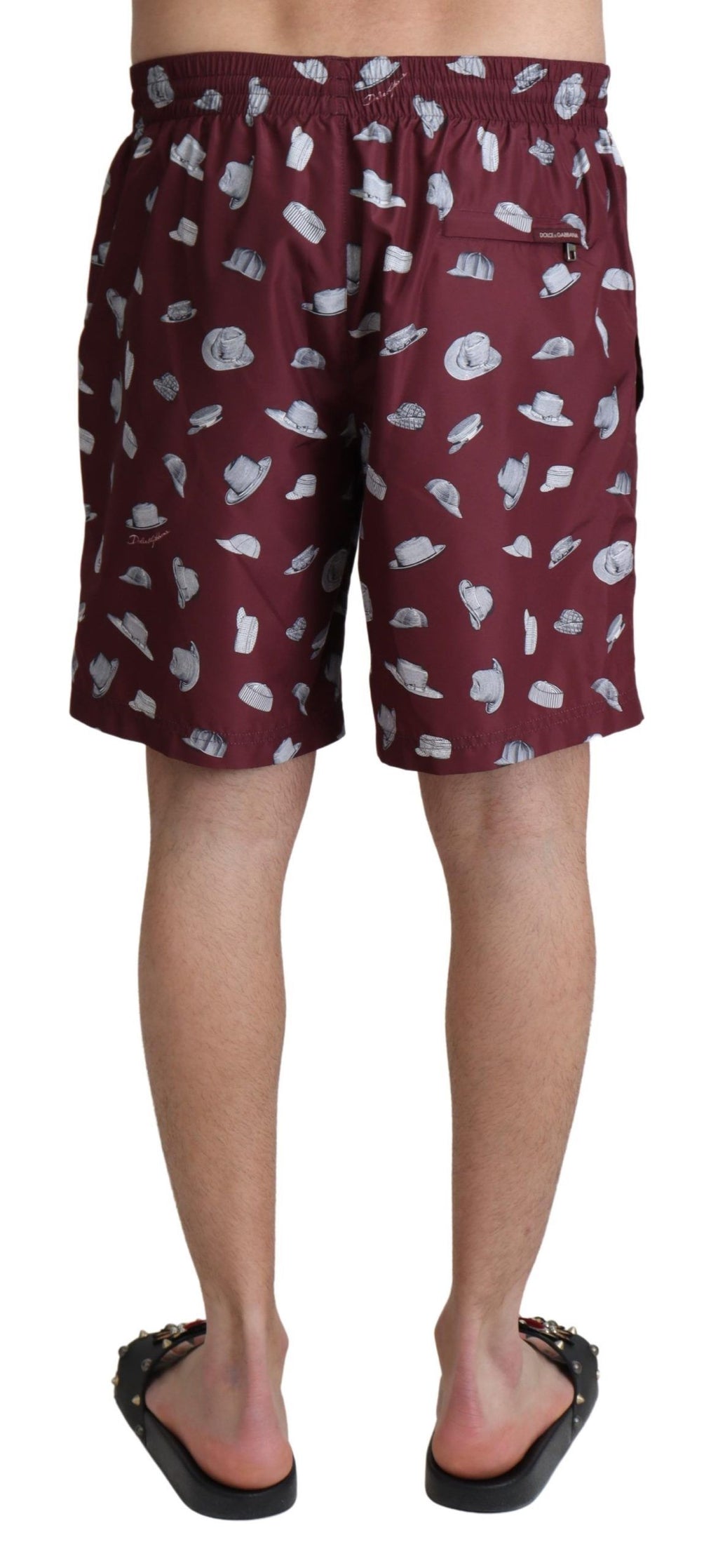Dolce &amp; Gabbana Elegante kastanienbraune Strandhose