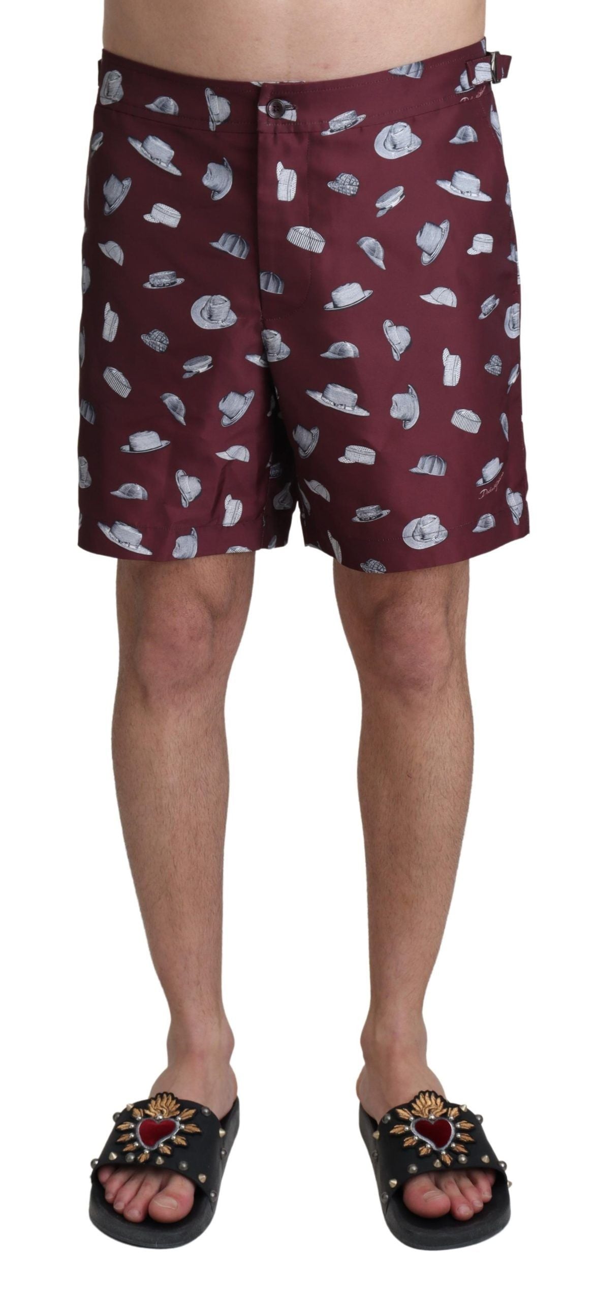 Dolce &amp; Gabbana Elegante kastanienbraune Badehose