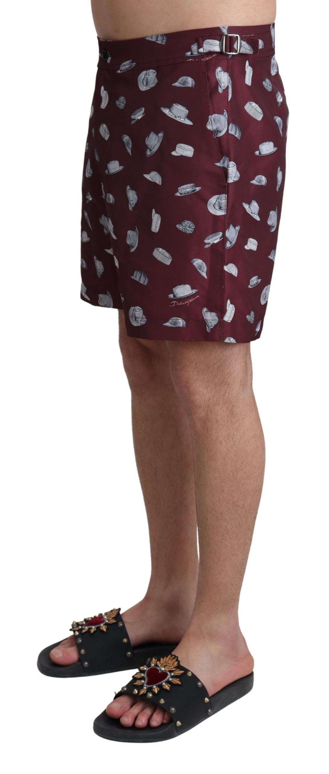 Dolce &amp; Gabbana Elegante kastanienbraune Badehose