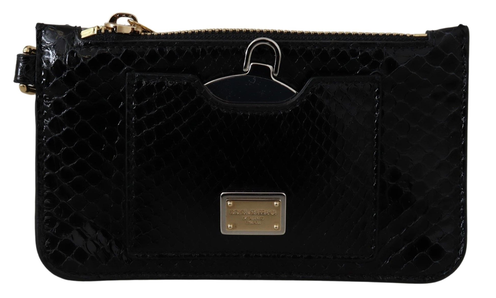 Dolce &amp; Gabbana – Elegante Geldbörse aus Leder mit Pythonmuster