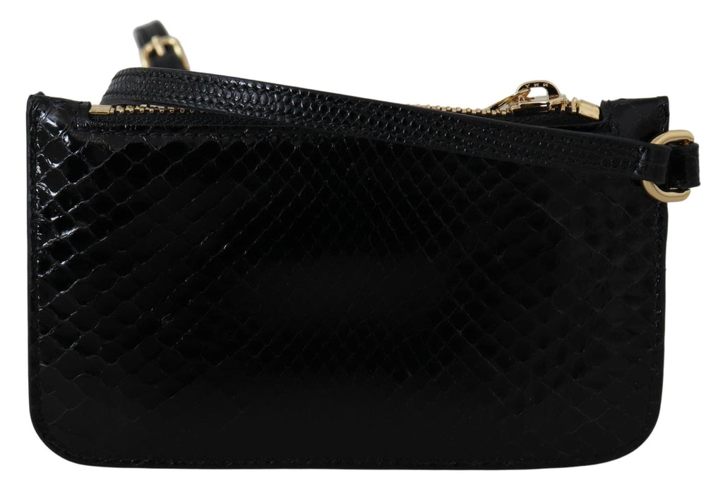 Dolce &amp; Gabbana – Elegante Geldbörse aus Leder mit Pythonmuster