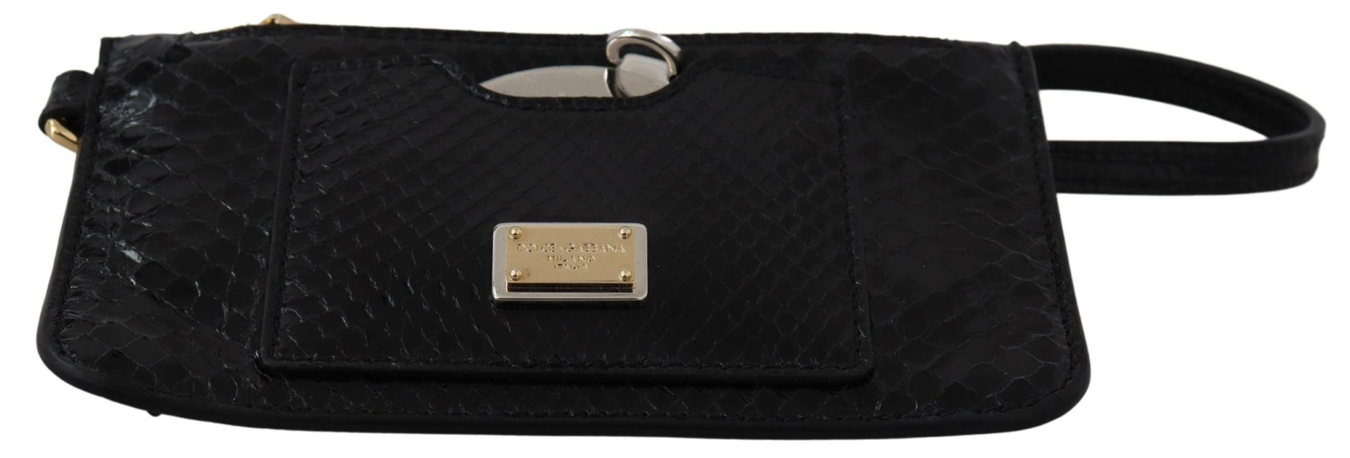 Dolce &amp; Gabbana – Elegante Geldbörse aus Leder mit Pythonmuster