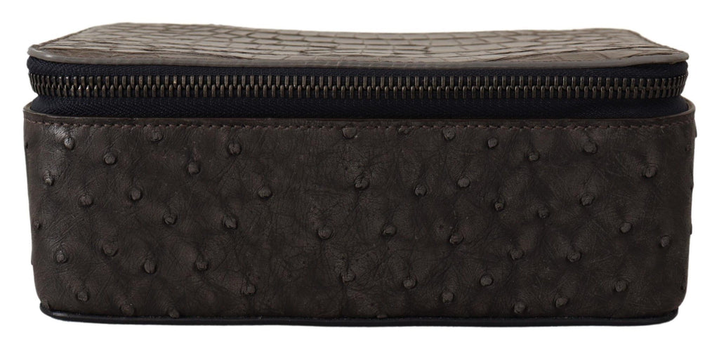 Dolce &amp; Gabbana Exquisite Kosmetiktasche aus exotischem Leder