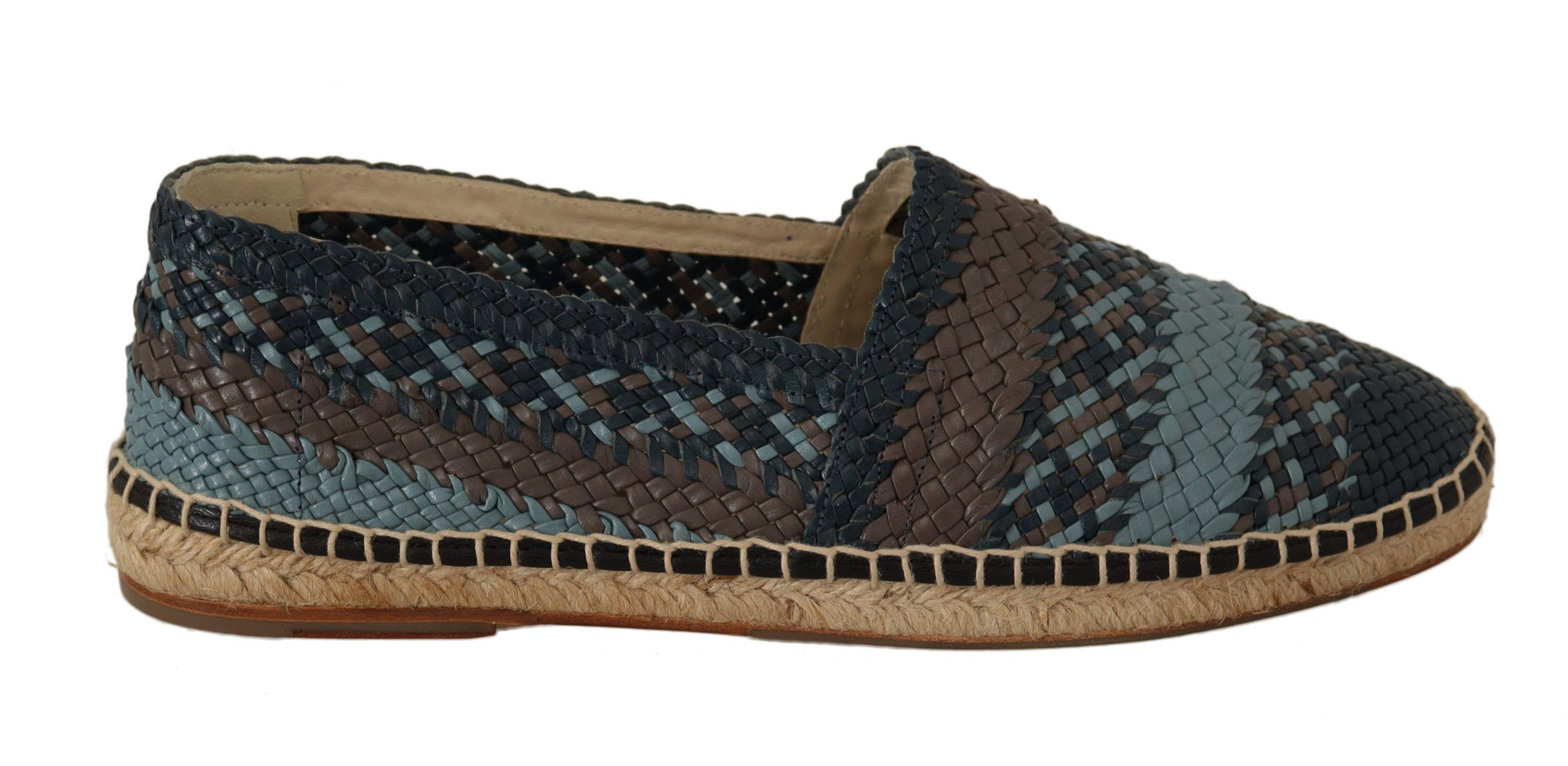 Dolce &amp; Gabbana Elegante Espadrilles aus gewebtem Leder