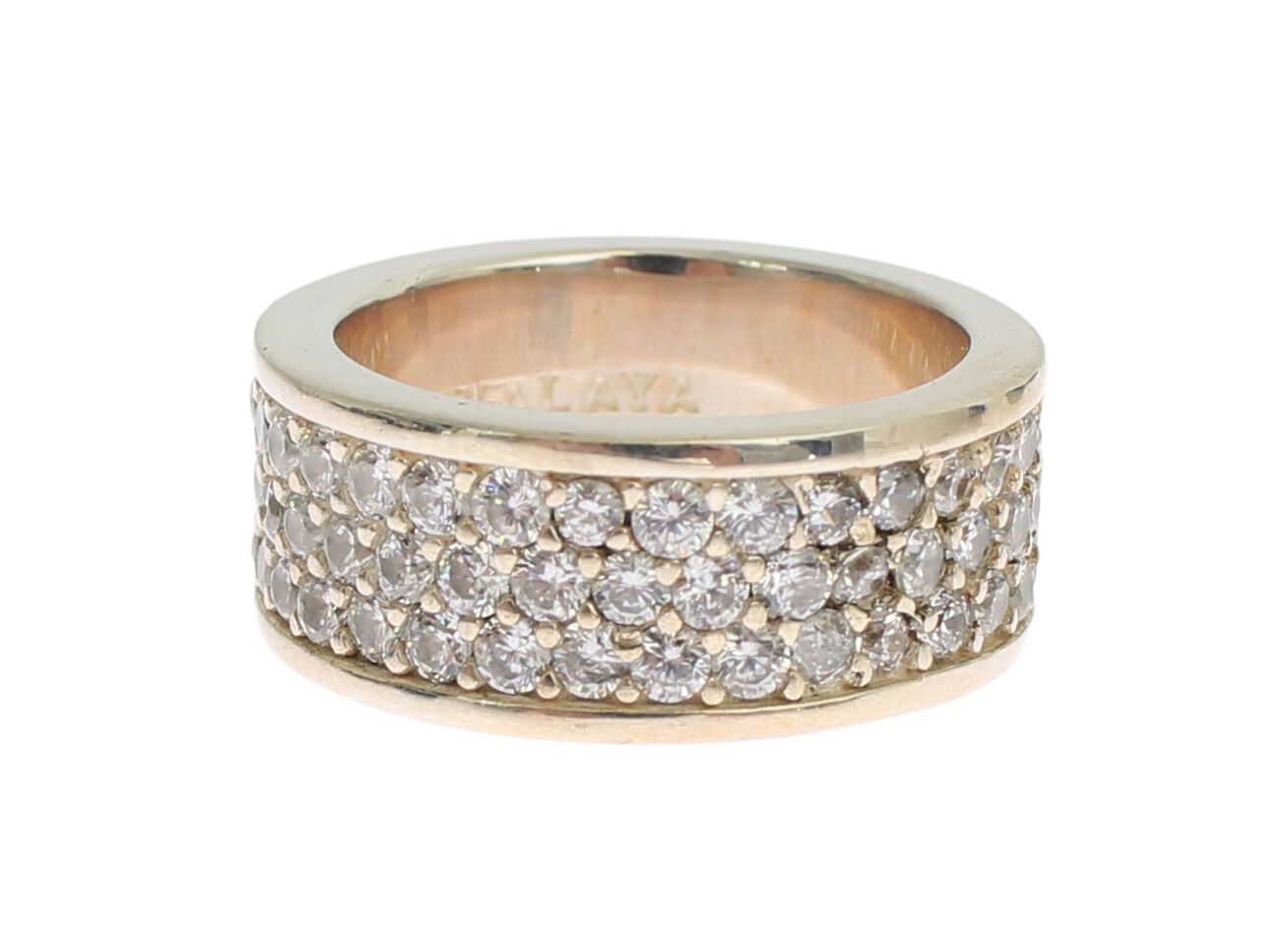 Nialaya – Glamouröser Ring aus Silber mit Zirkonia-Kristallen