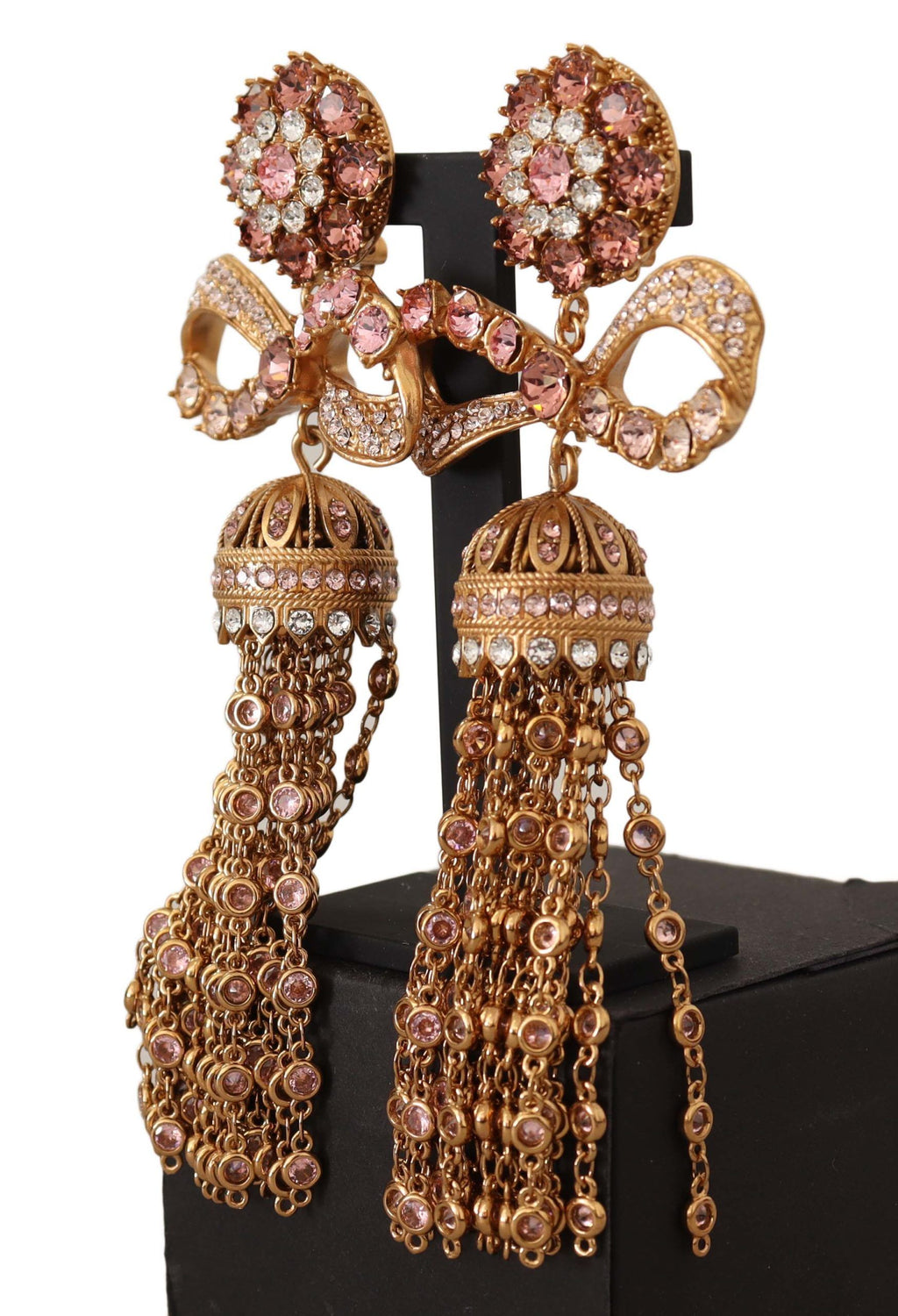 Dolce &amp; Gabbana Elegante Antikgold-Schleifenohrringe