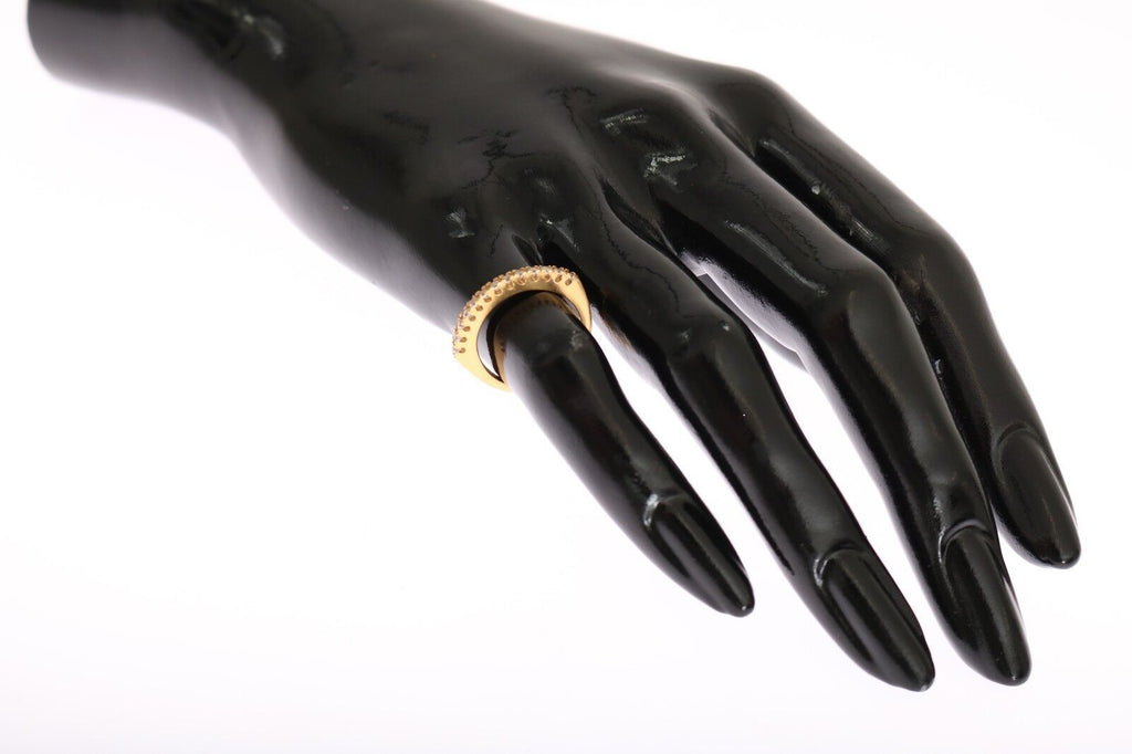 Nialaya – Glänzender, vergoldeter Ring mit Zirkonia-Kristallen