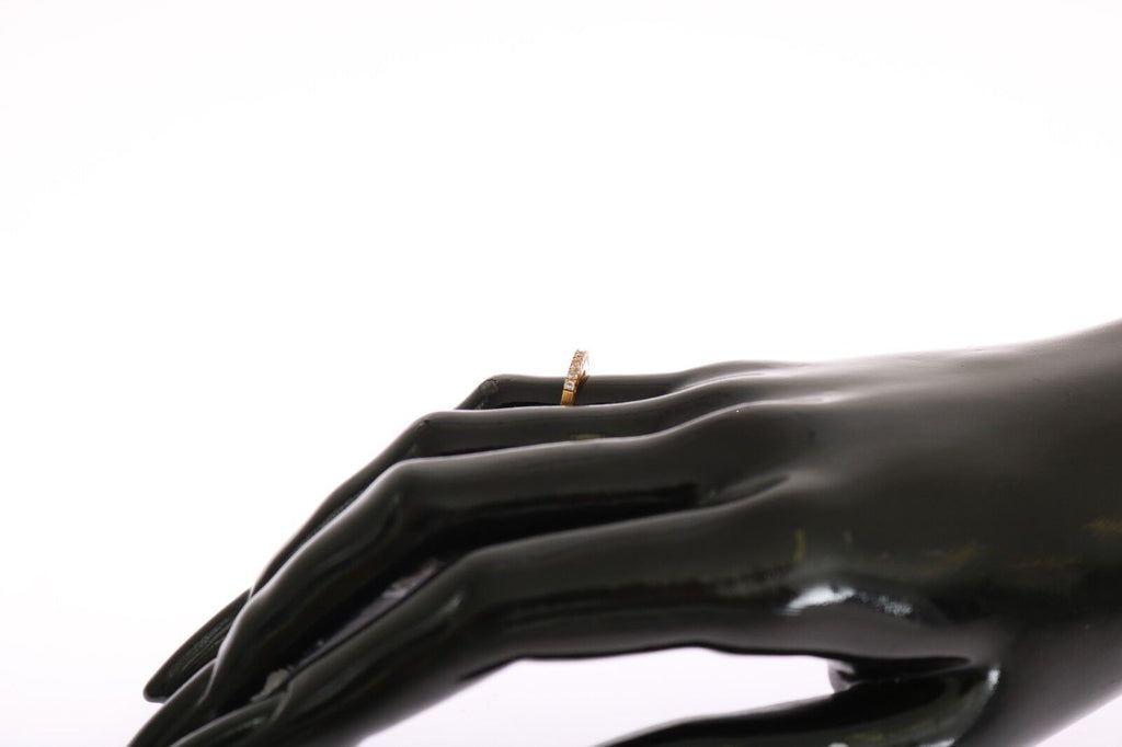 Nialaya – Glänzender, vergoldeter Ring mit Zirkonia-Kristallen