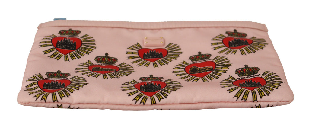 Dolce &amp; Gabbana Elegante Clutch mit Herz in Rosa
