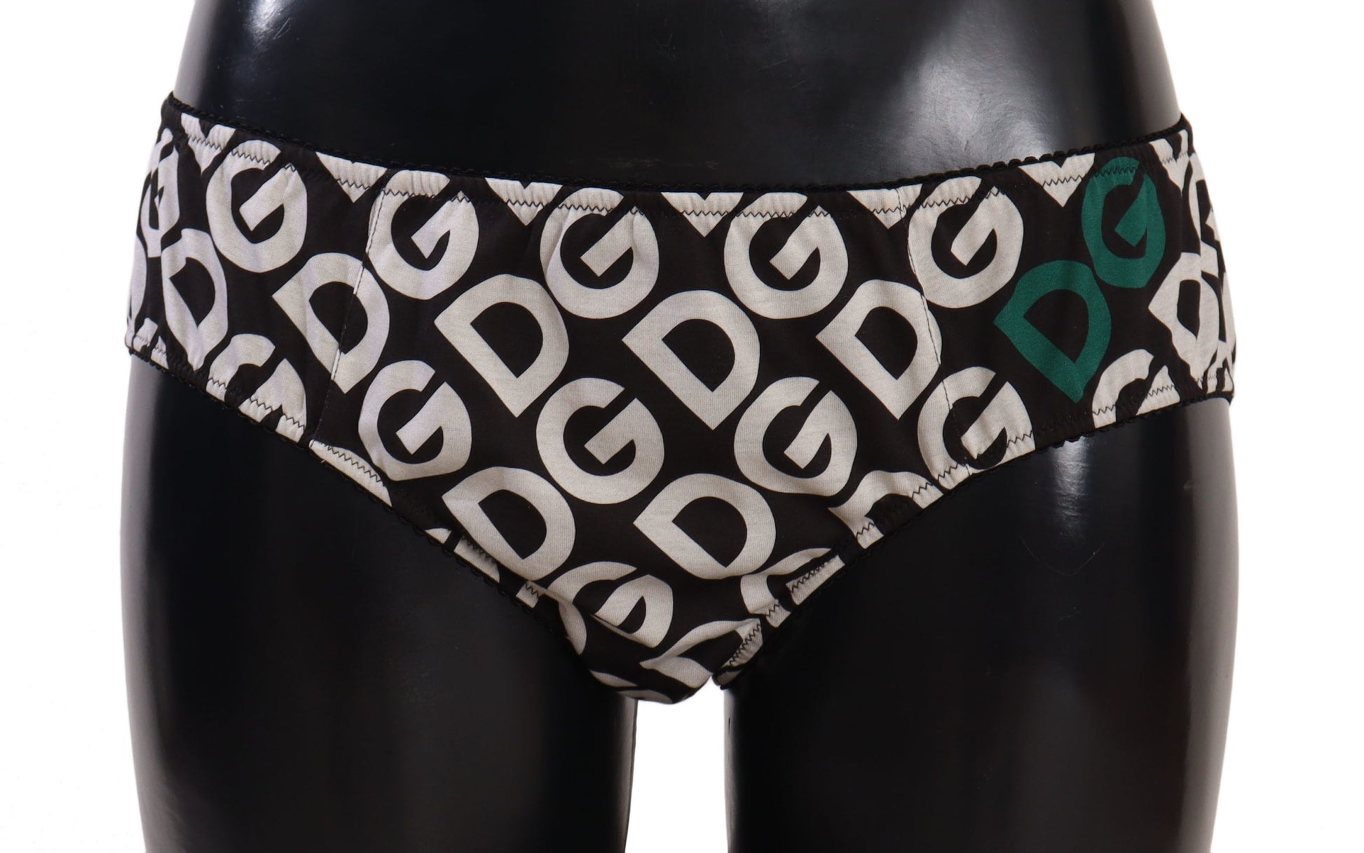 Dolce &amp; Gabbana – Schicke Hose in Schwarz und Weiß mit DG-Logo-Print