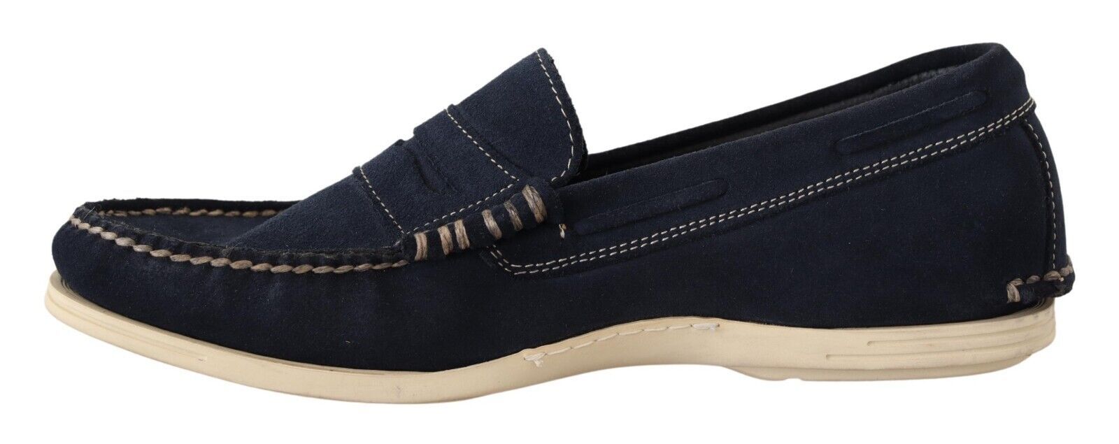 Pollini Chic Wildleder Blau Mokassins für Herren