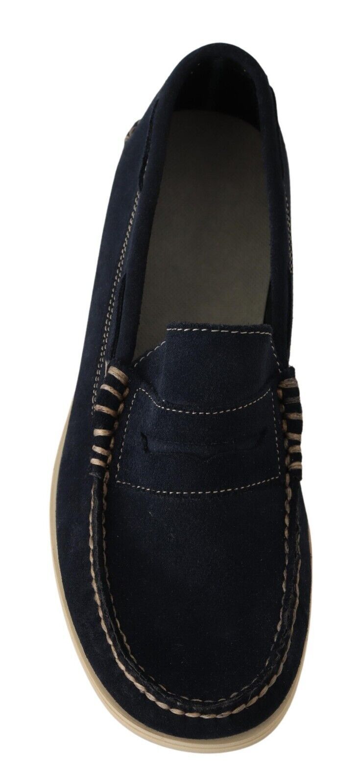 Pollini Chic Wildleder Blau Mokassins für Herren