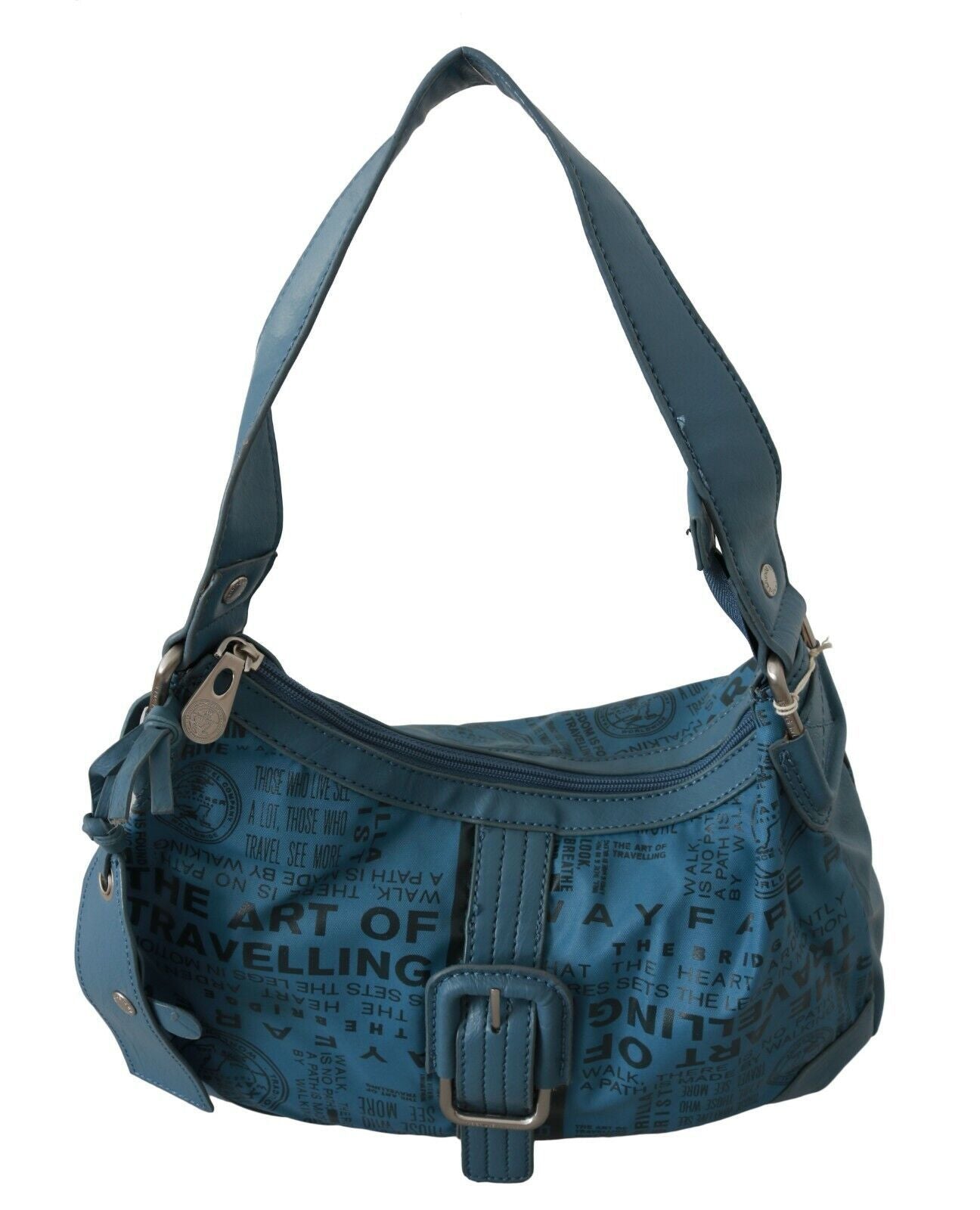 WAYFARER Schicke Schultertasche aus blauem Stoff – Perfekt für alltägliche Eleganz