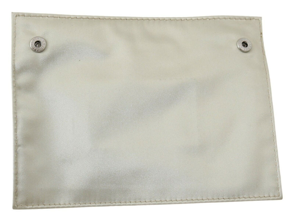 WAYFARER Elegante Münzbörse aus weißem Stoff