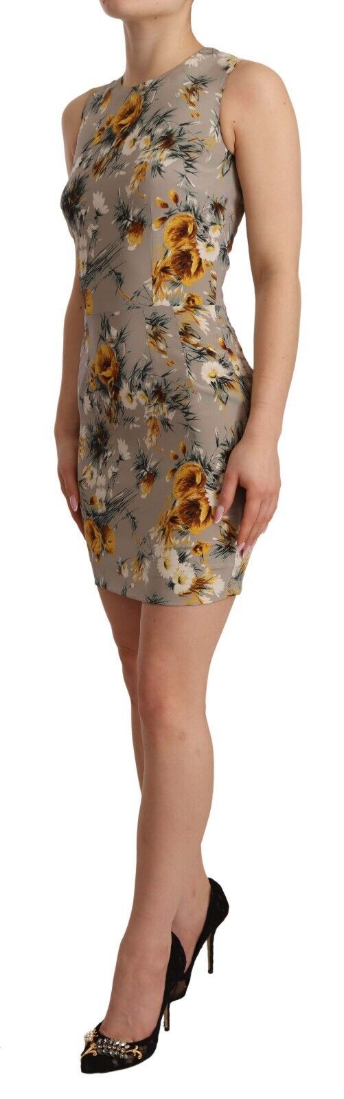 Dolce &amp; Gabbana Elegantes Mini-Etuikleid mit Blumenmuster