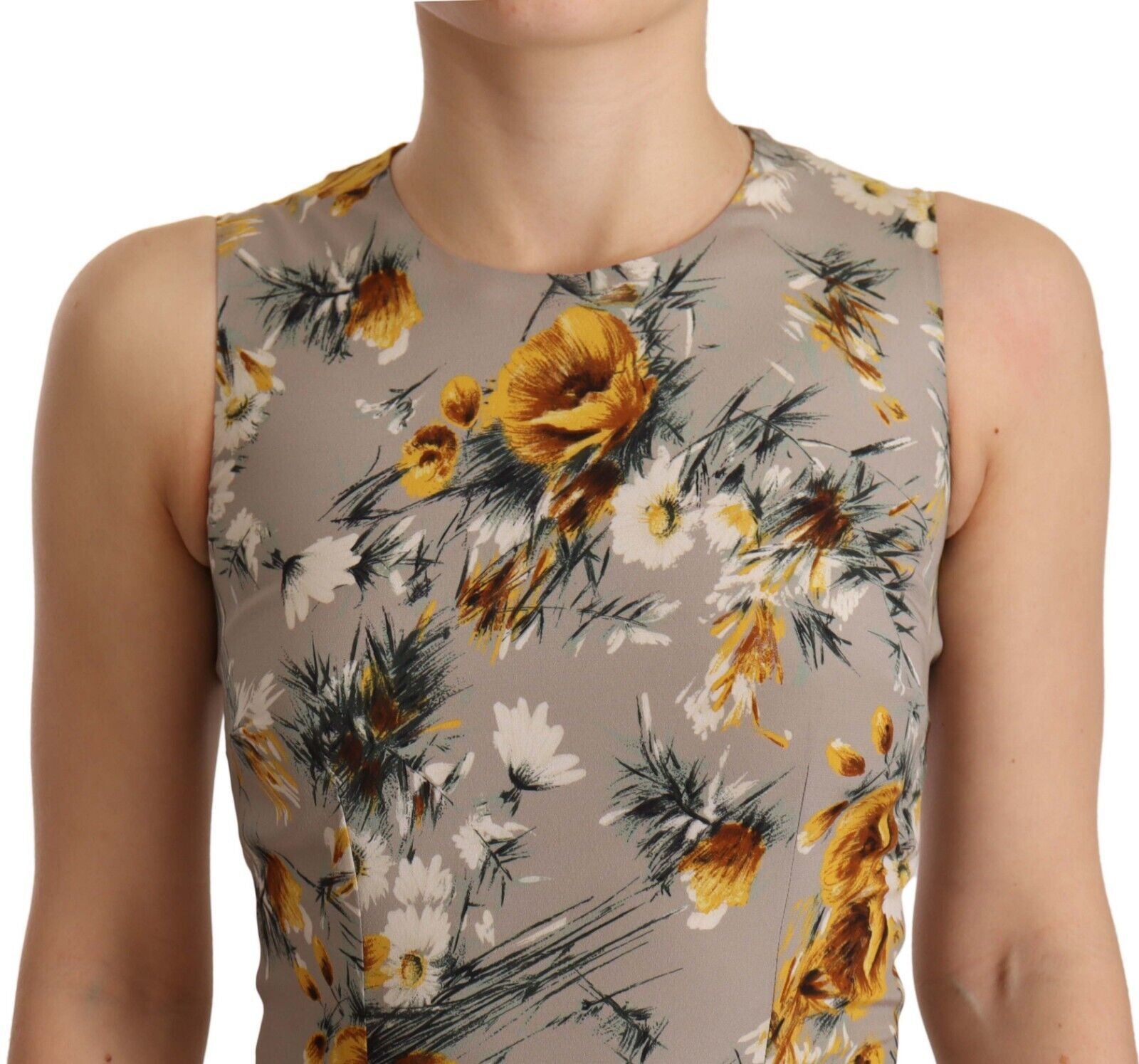 Dolce &amp; Gabbana Elegantes Mini-Etuikleid mit Blumenmuster