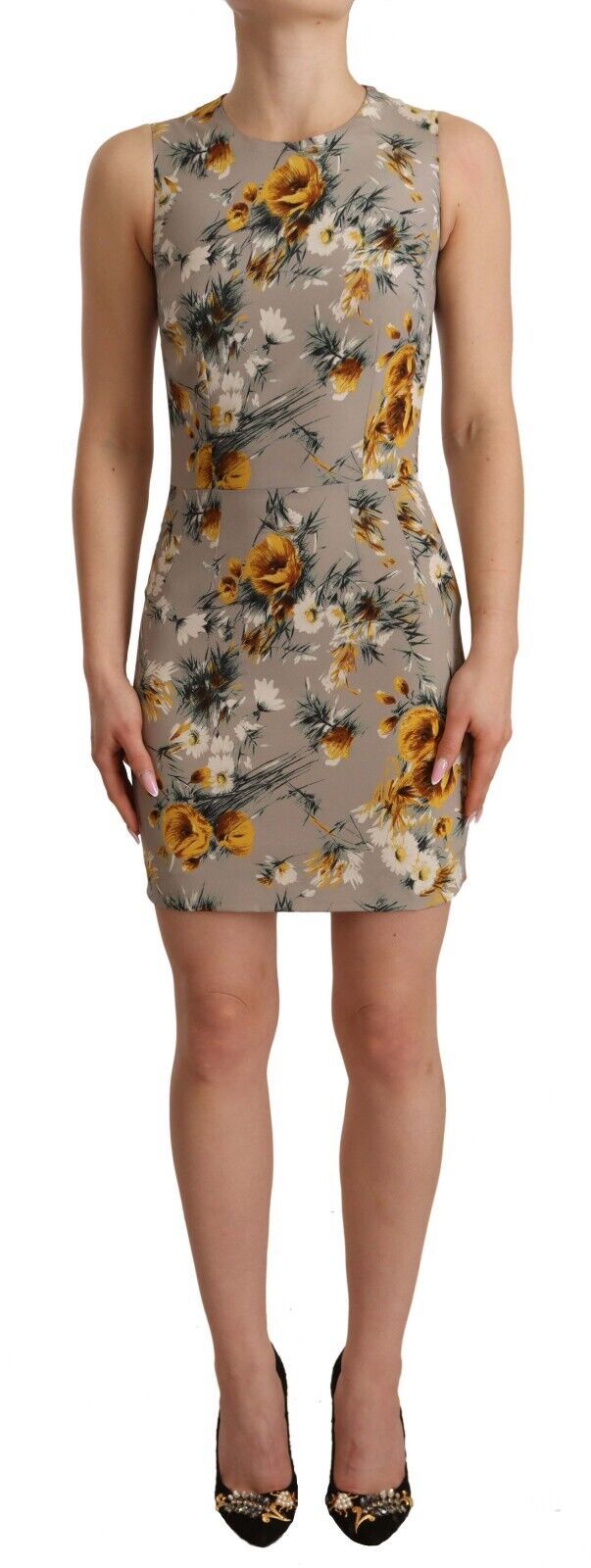Dolce &amp; Gabbana Elegantes Mini-Etuikleid mit Blumenmuster