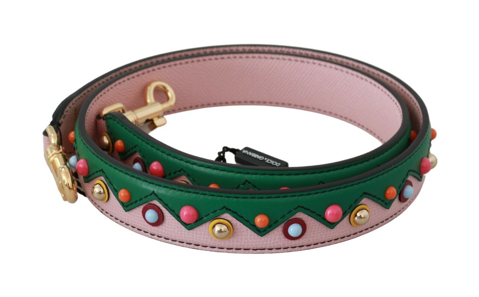 Dolce &amp; Gabbana Eleganter mehrfarbiger Schultergurt aus Leder