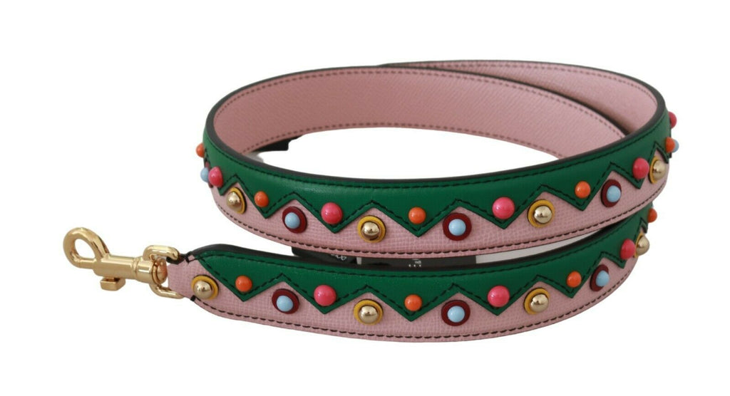 Dolce &amp; Gabbana Eleganter mehrfarbiger Schultergurt aus Leder