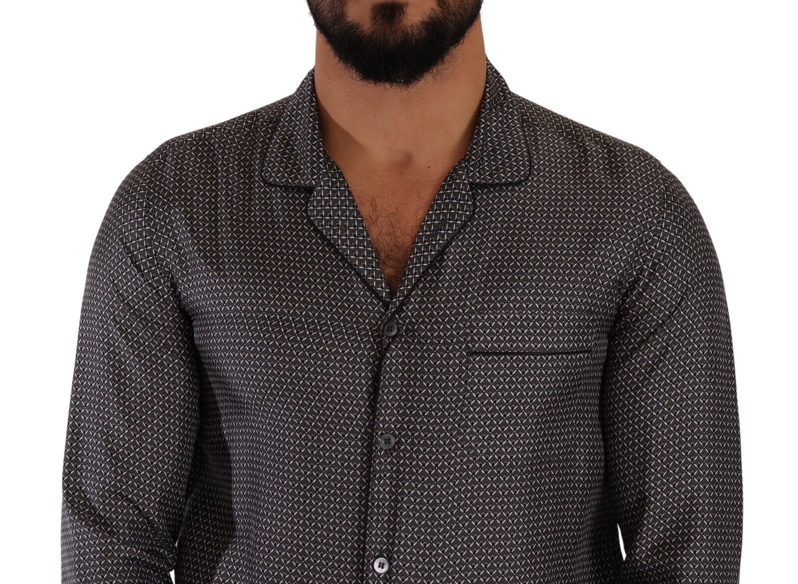 Dolce &amp; Gabbana Elegantes Button-Down-Hemd aus Seide