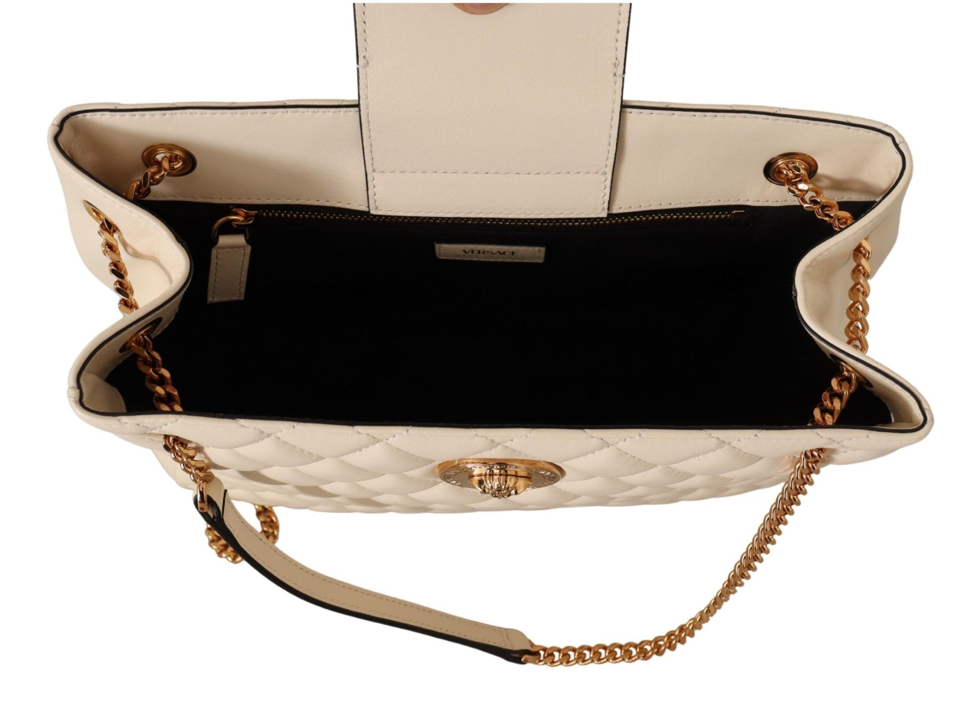 Versace Elegante gesteppte Tragetasche aus Nappaleder
