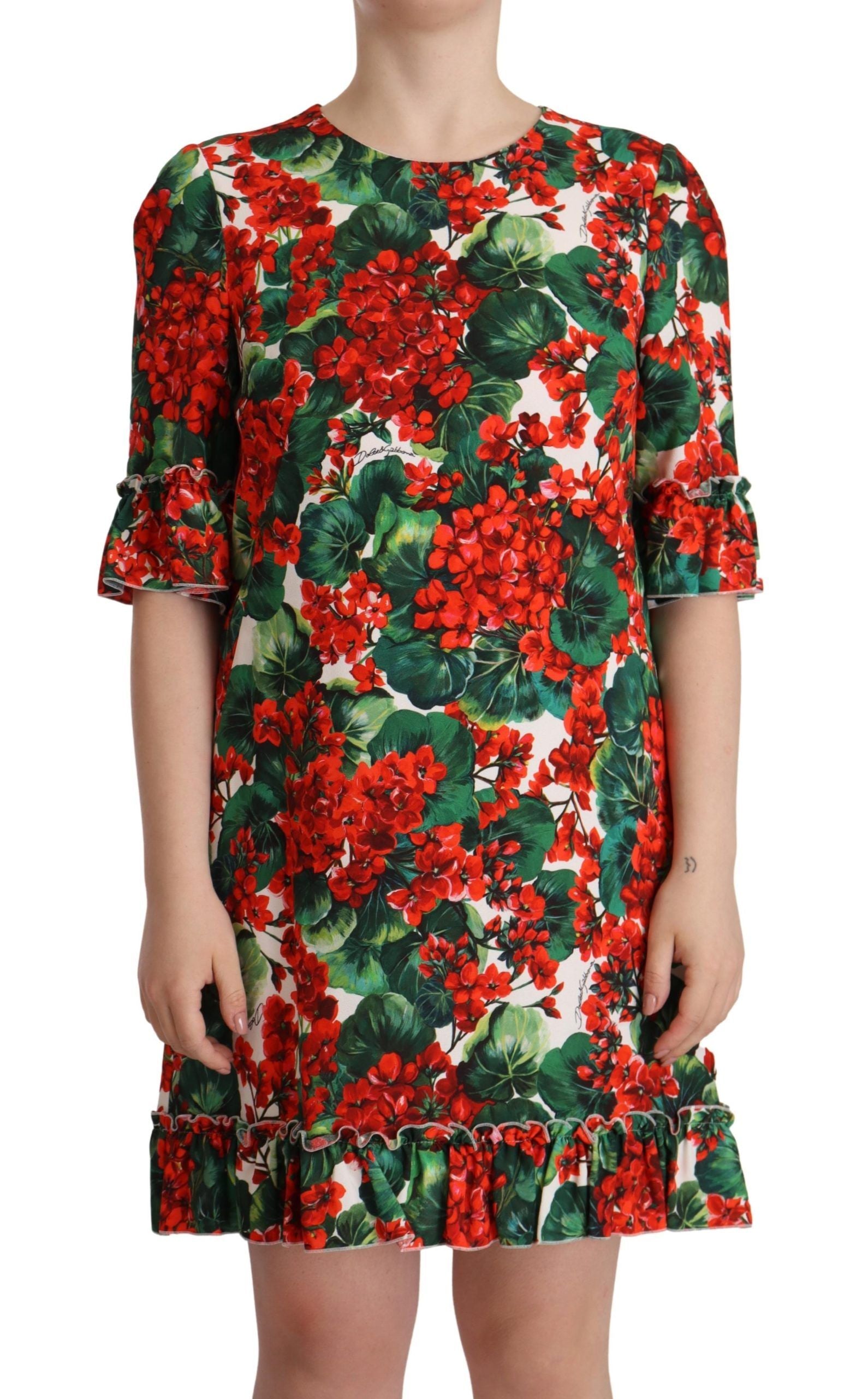 Dolce &amp; Gabbana – Mini-Enchanment-Kleid mit Blumenmuster