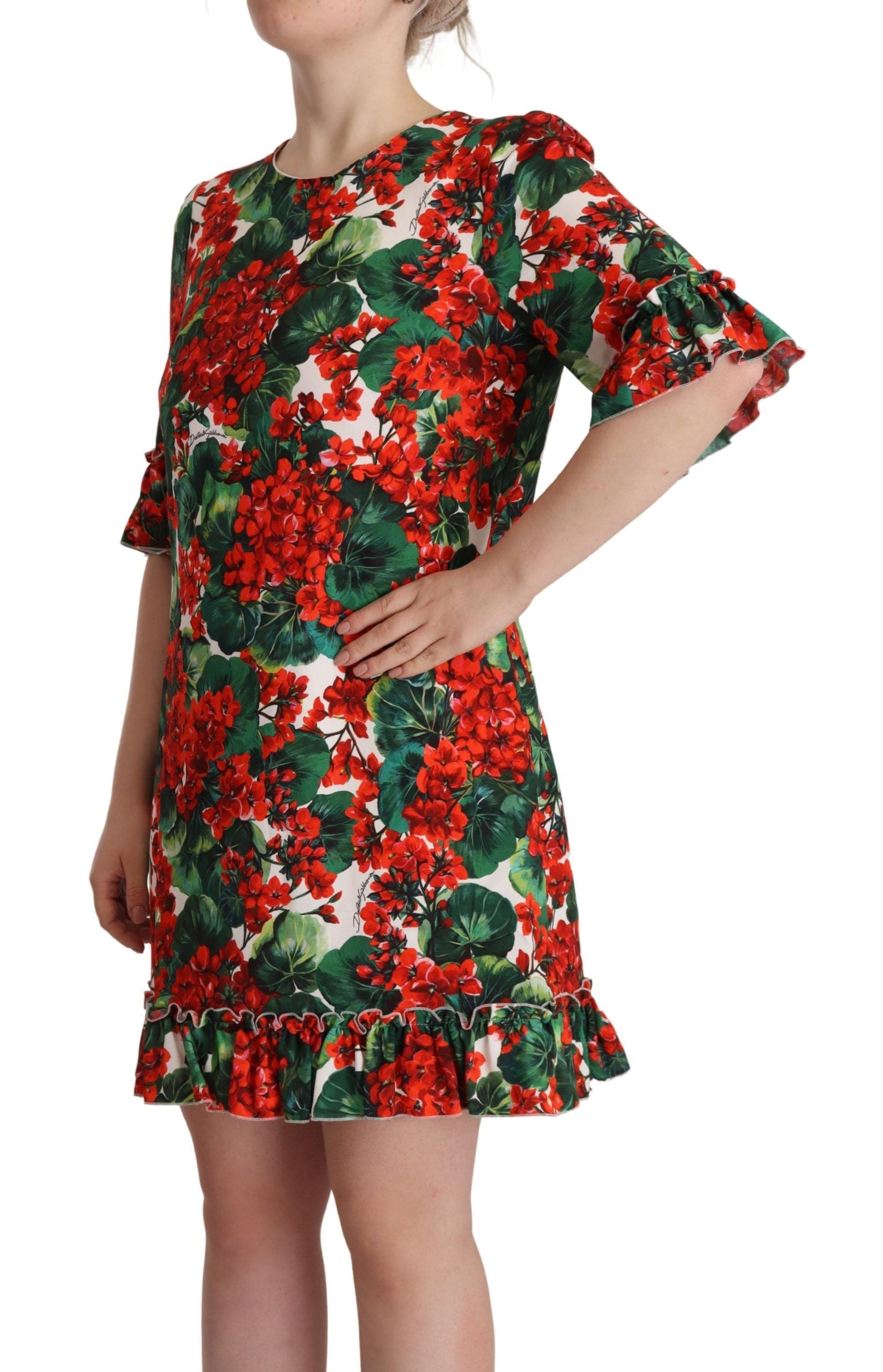 Dolce &amp; Gabbana – Mini-Enchanment-Kleid mit Blumenmuster