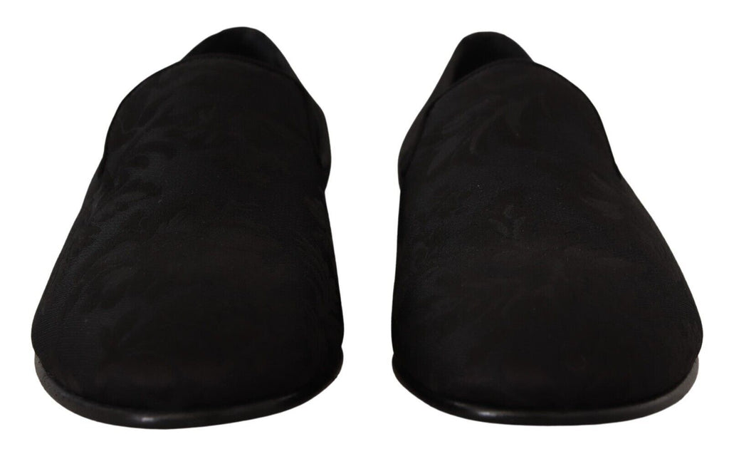 Dolce &amp; Gabbana – Elegante Slipper-Flats aus Jacquard