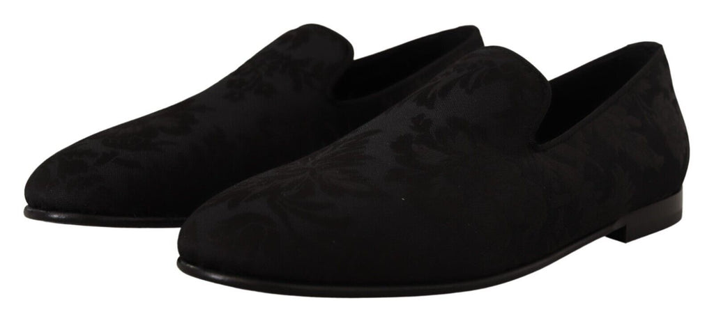 Dolce &amp; Gabbana – Elegante Slipper-Flats aus Jacquard