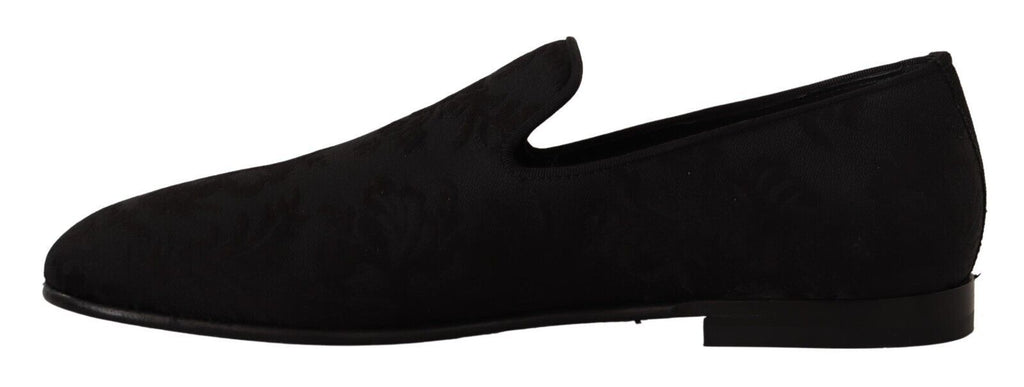 Dolce &amp; Gabbana – Elegante Slipper-Flats aus Jacquard