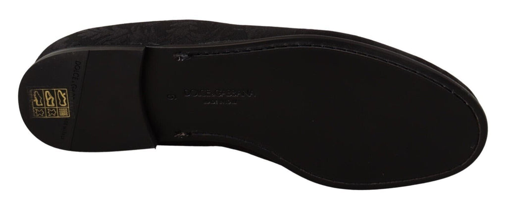 Dolce &amp; Gabbana – Elegante Slipper-Flats aus Jacquard