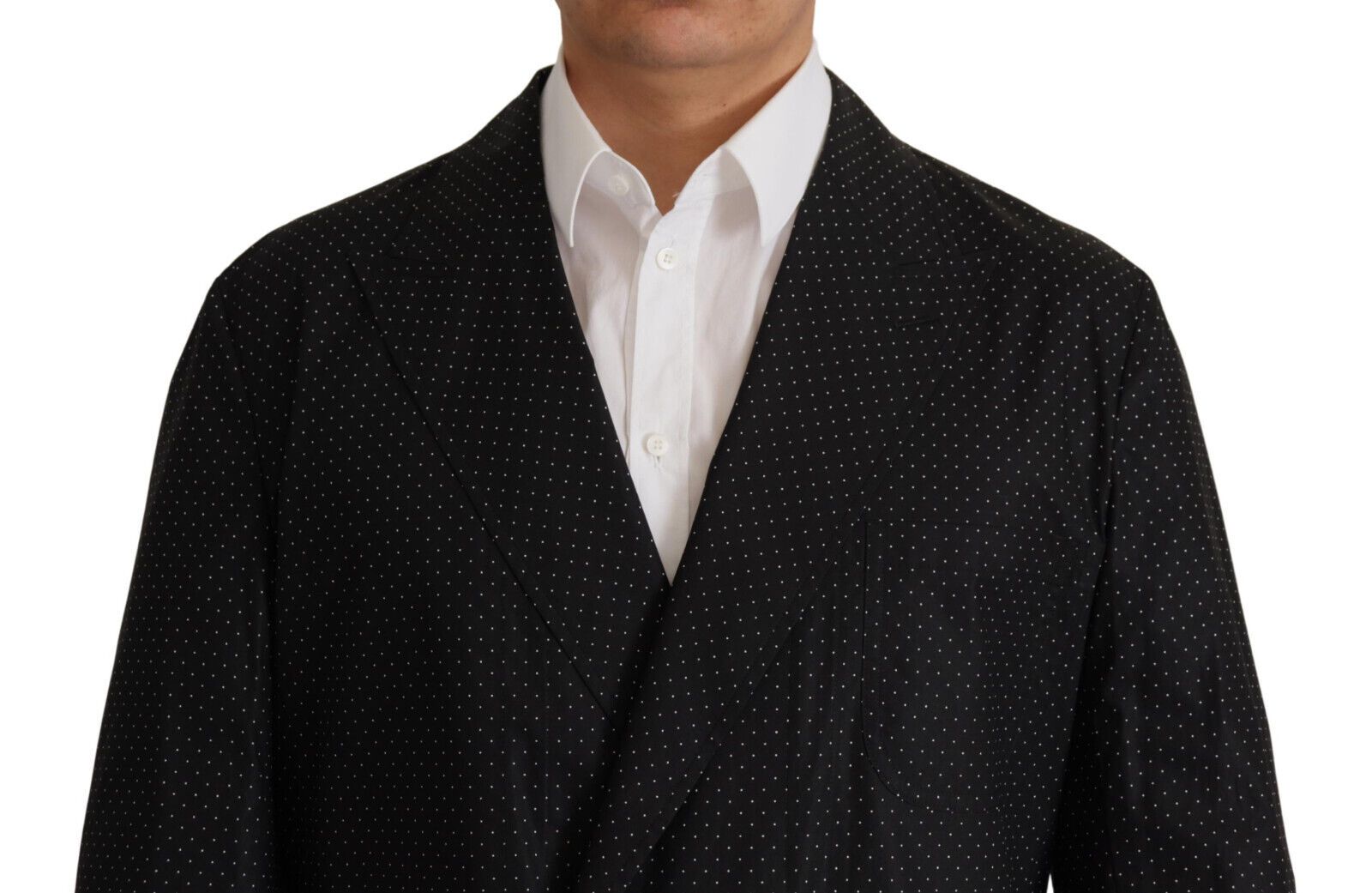 Dolce &amp; Gabbana – Schmaler, zweireihiger Blazer mit Polka Dots