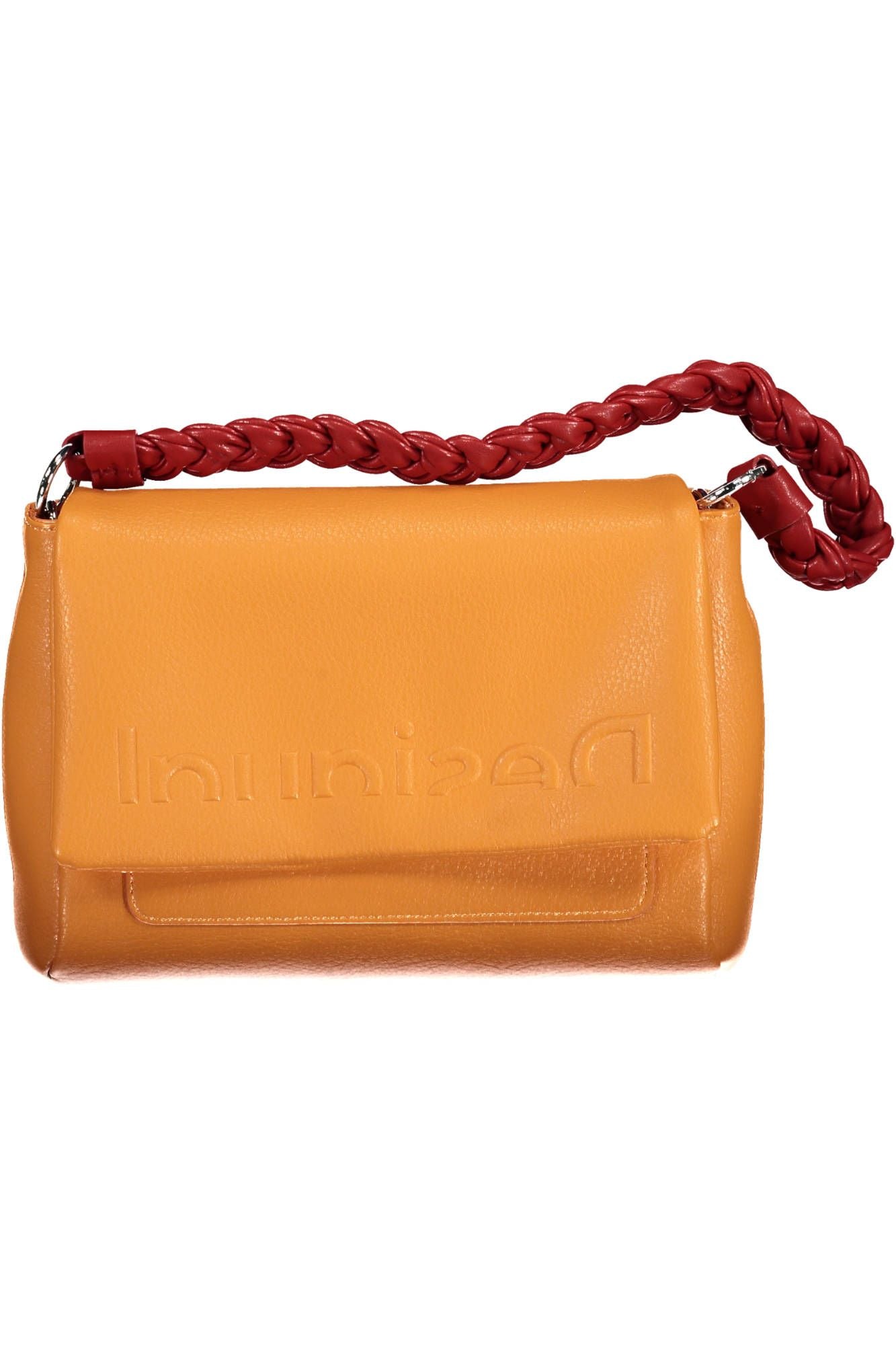 Desigual – Schicke orange Umhängetasche mit kontrastierenden Details