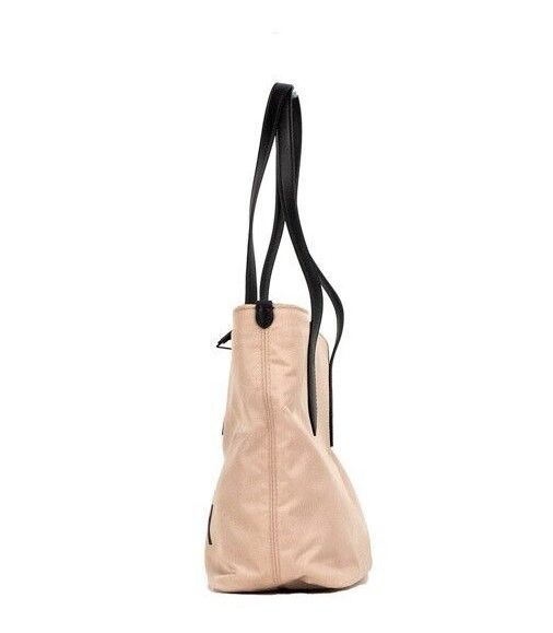 Burberry Kleine Rose Beige Logo Marken Econyl Nylon Tote Schulter Handtasche Geldbörse