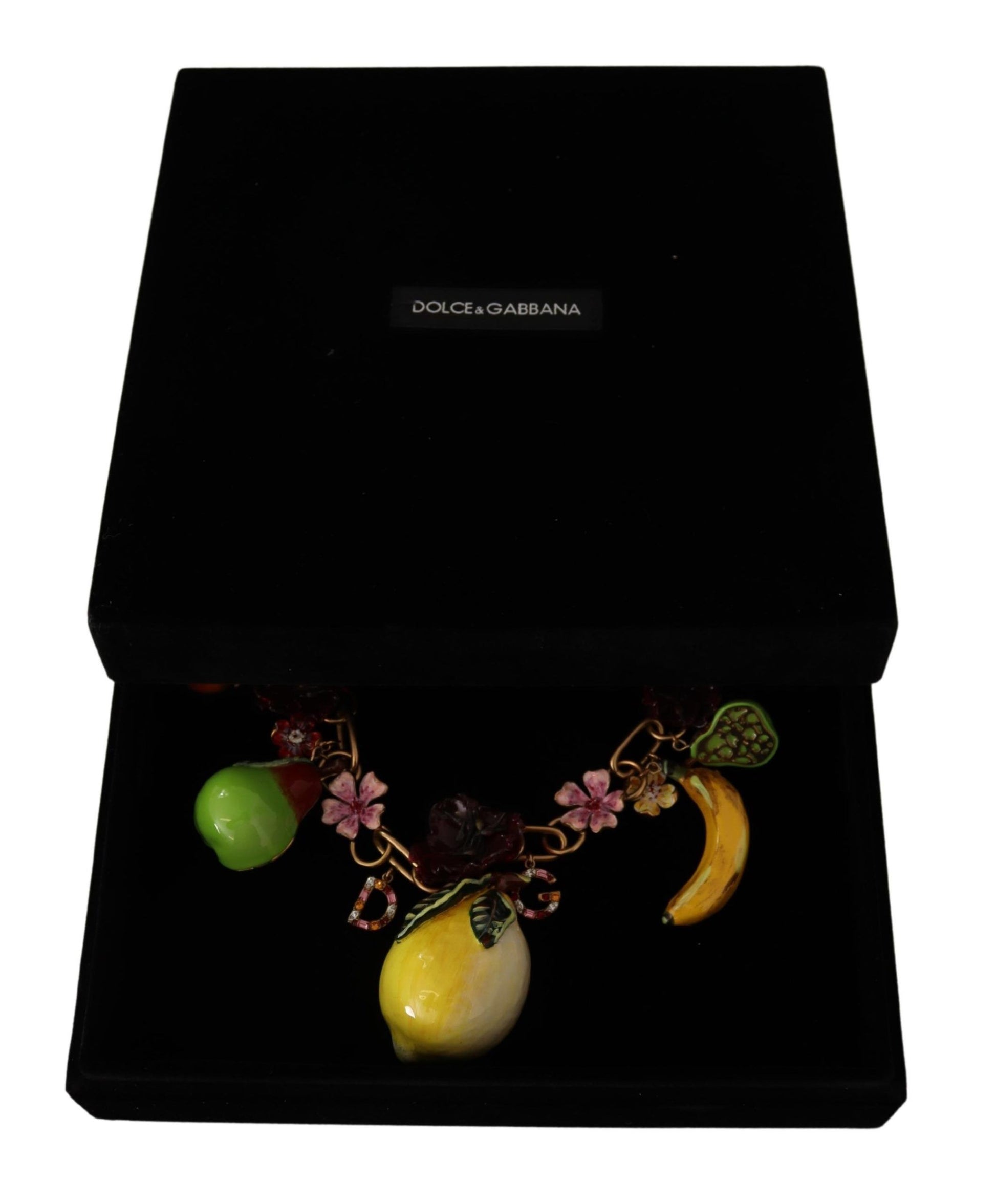 Dolce &amp; Gabbana Chic Gold Statement Sicily Fruit Halskette