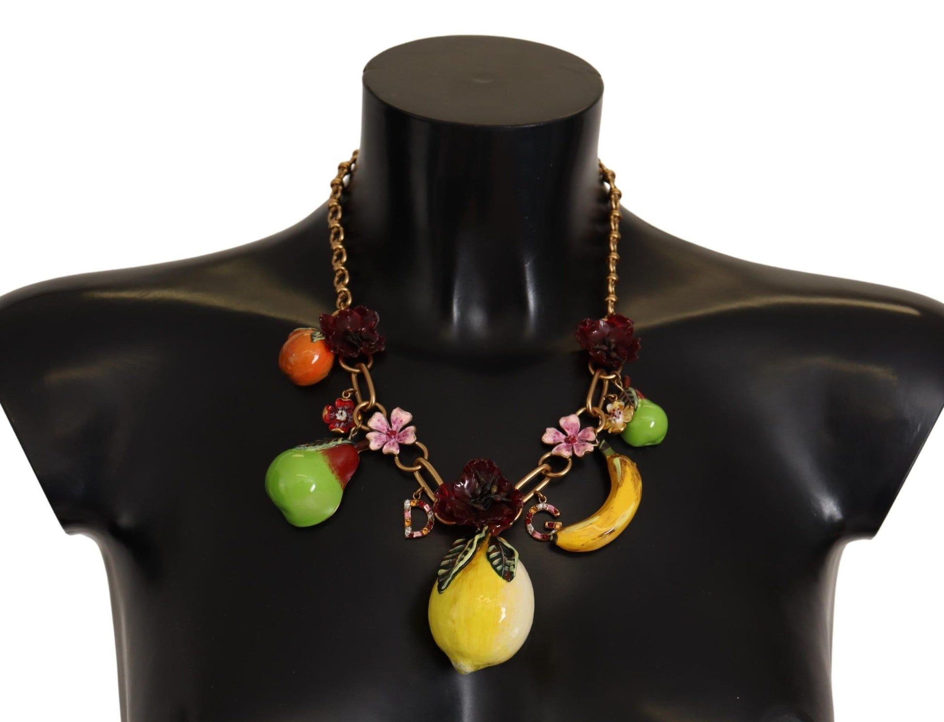 Dolce &amp; Gabbana Chic Gold Statement Sicily Fruit Halskette